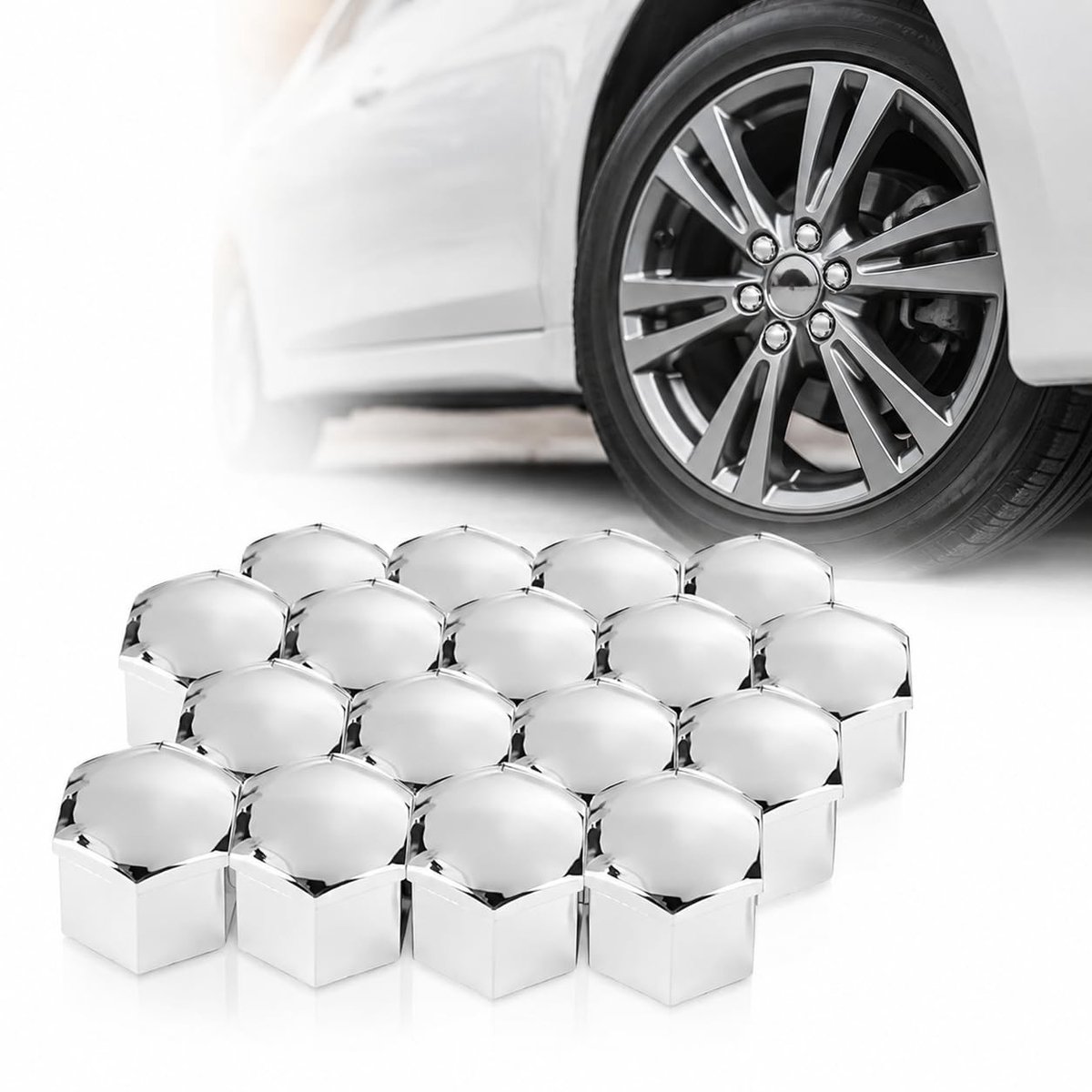 Wieldopjes 17 mm voor Land Rover Discovery Sport - 24 Stuks