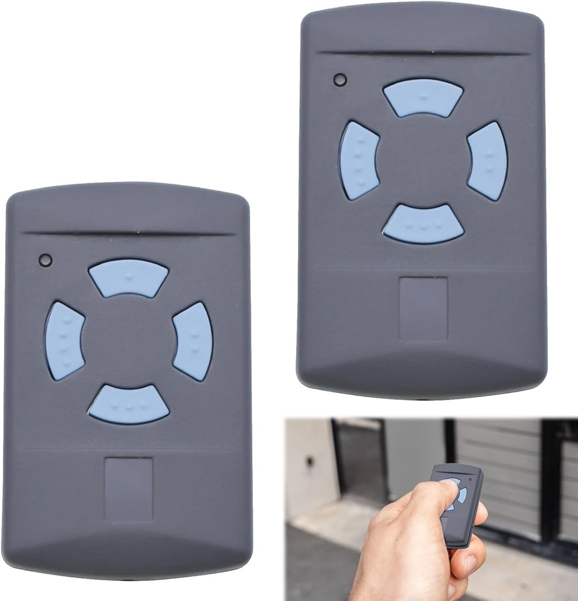 Draadloze afstandsbediening voor garagedeur en garagedeuropener, universeel en 868 MHz, eenvoudig te installeren en te gebruiken