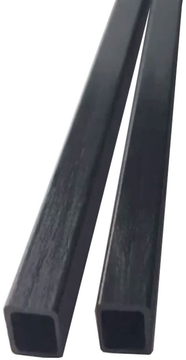 Koolstofvezel Vierkante Buis - 500 mm - 2 Stuks