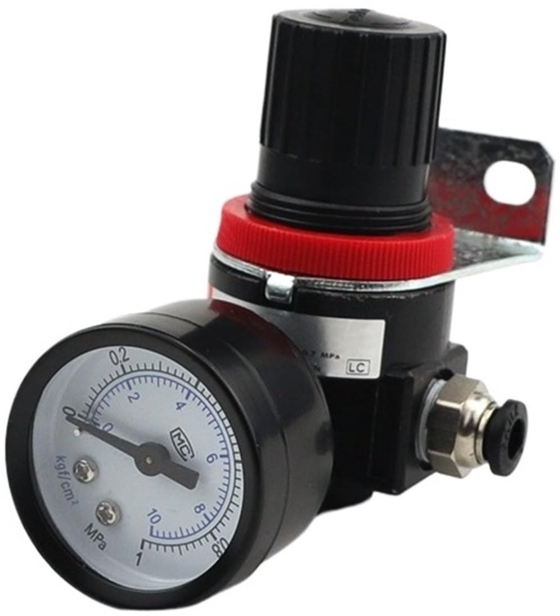 Pneumatische gasdrukregelklep met filter - 4MM Fittings