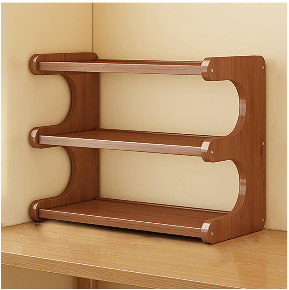 Houten Koffiekopje Rek - Multilayer Opbergrek voor Thuis en Kantoor