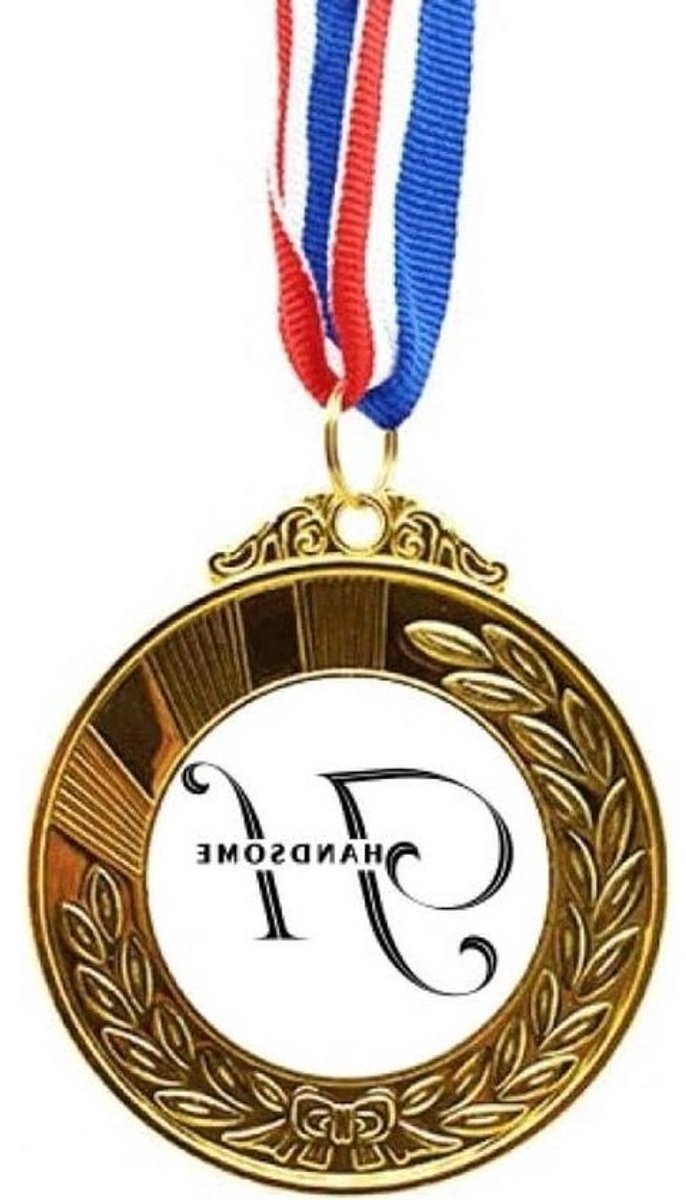 Eerste Plaats Medaille - Winnaarsmedaille Prijs - Wedstrijd Prijzen - Met Lint - 66 cm Diameter - Goudkleurig