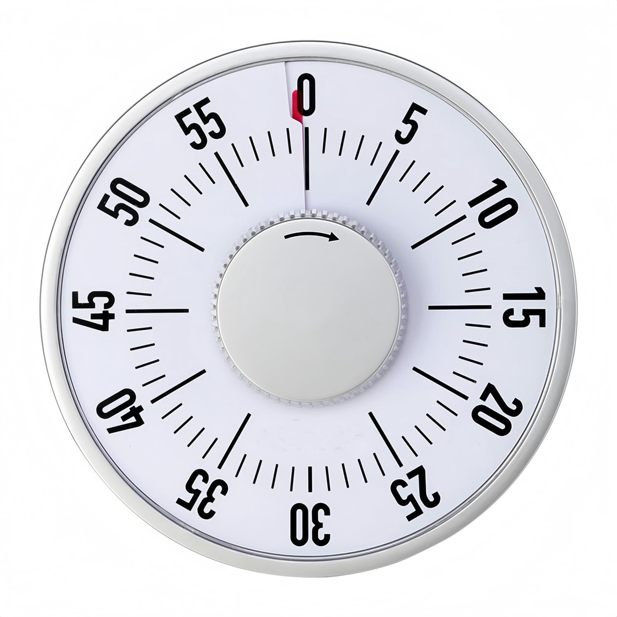 Magnetische Timer - Countdown Alarm - Zilver