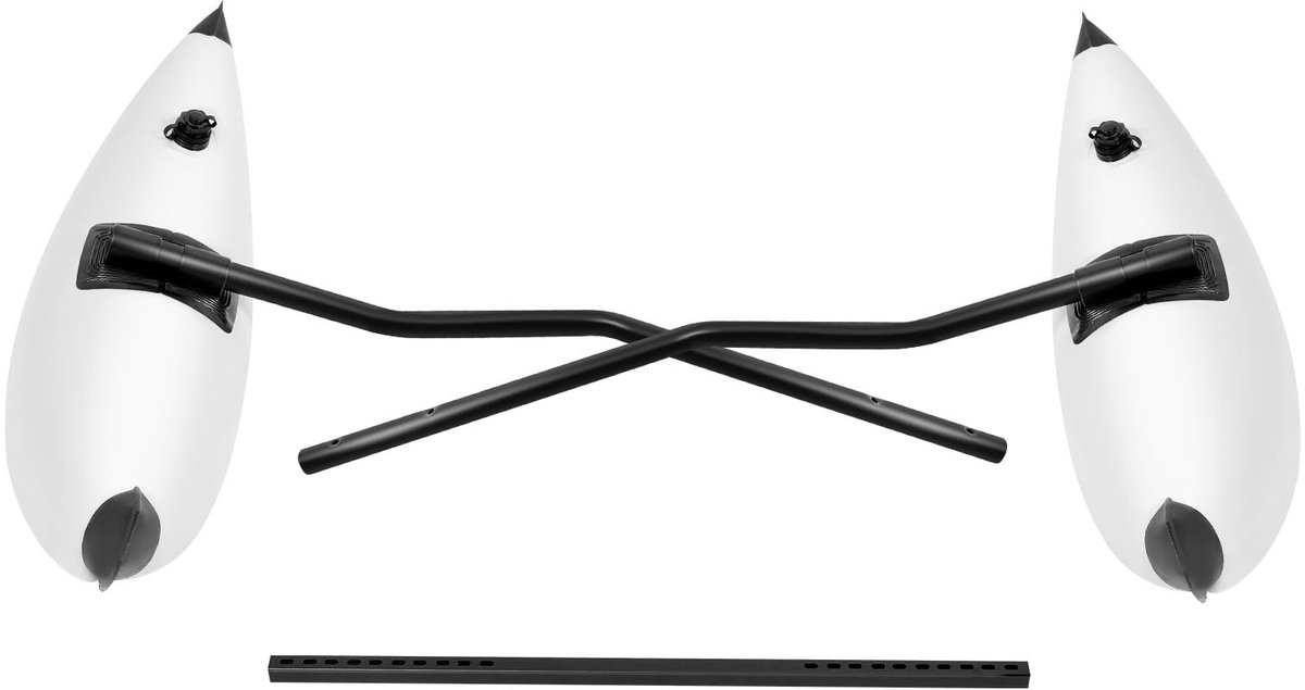 Opblaasbare Kajak Stabilizer Set - PVC Floater met Aluminium Stangen