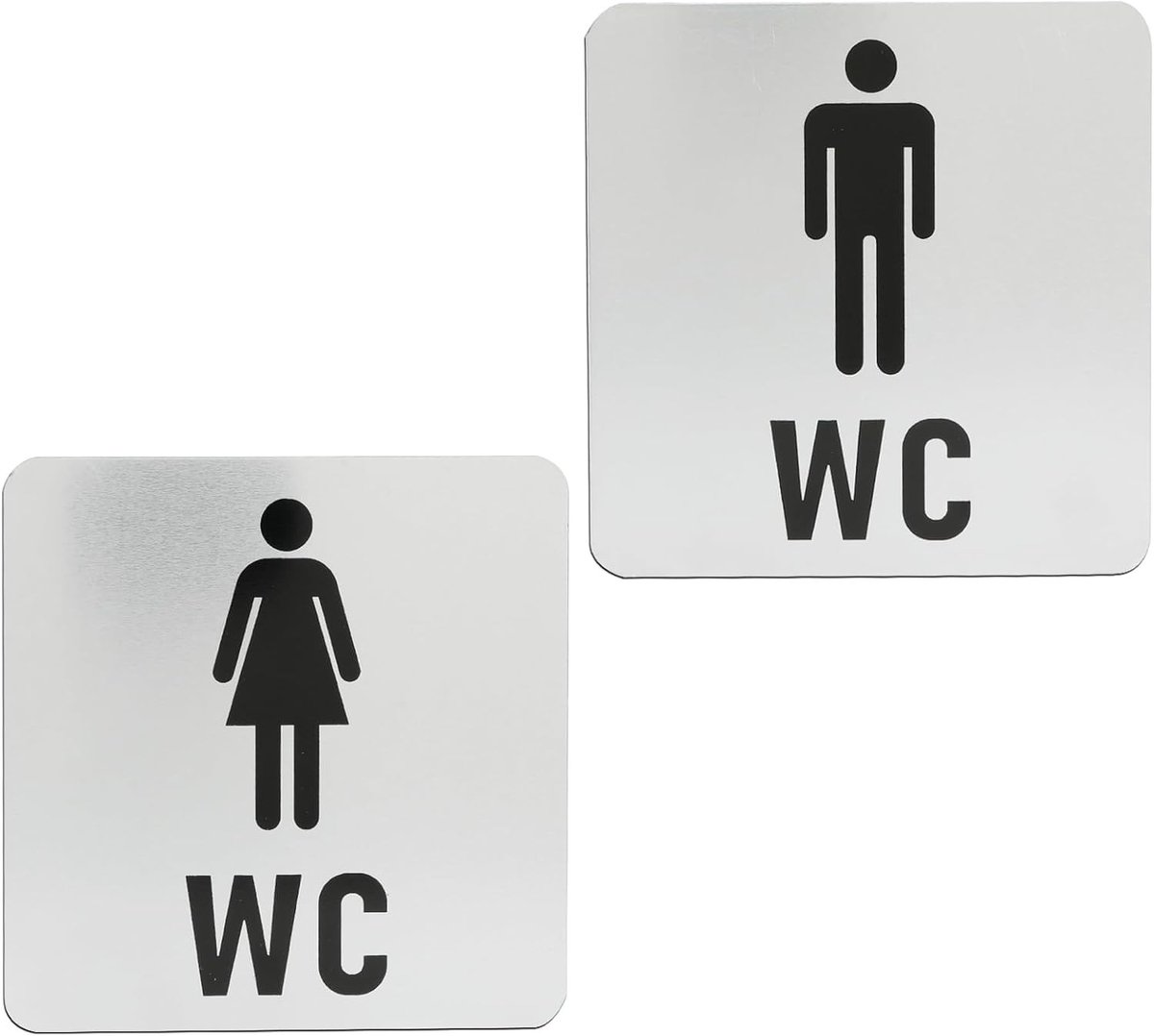 Toiletdeuren voor Dames en Heren - Duurzame Deurbordjes voor Toiletten, Hygienisch en Modern