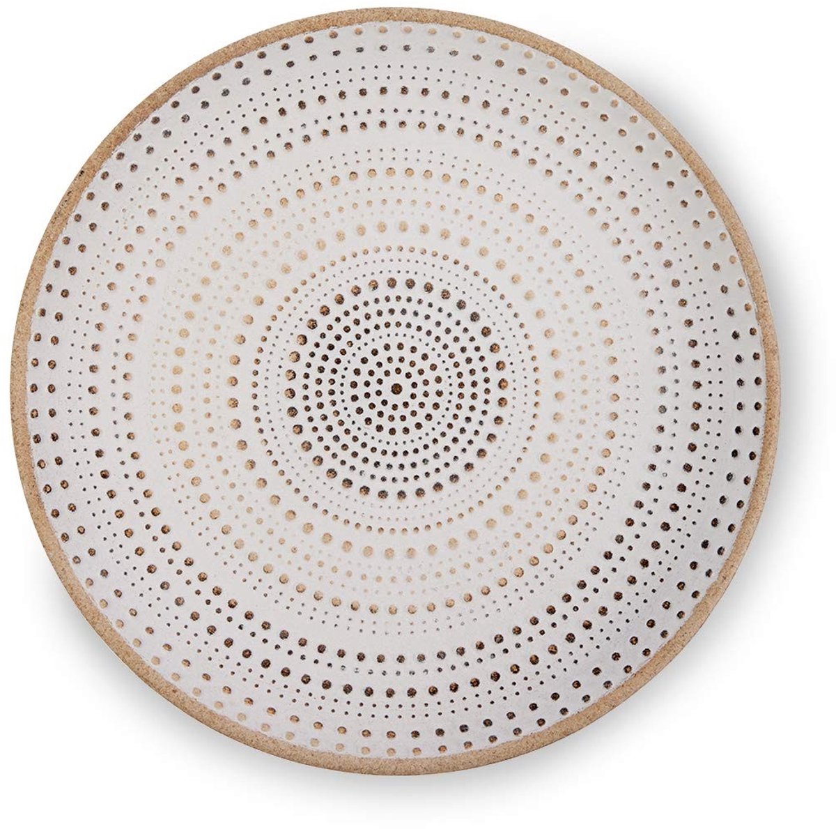 Houten Decoratieve Kom - 30cm - Wit met Oosterse Ornamenten