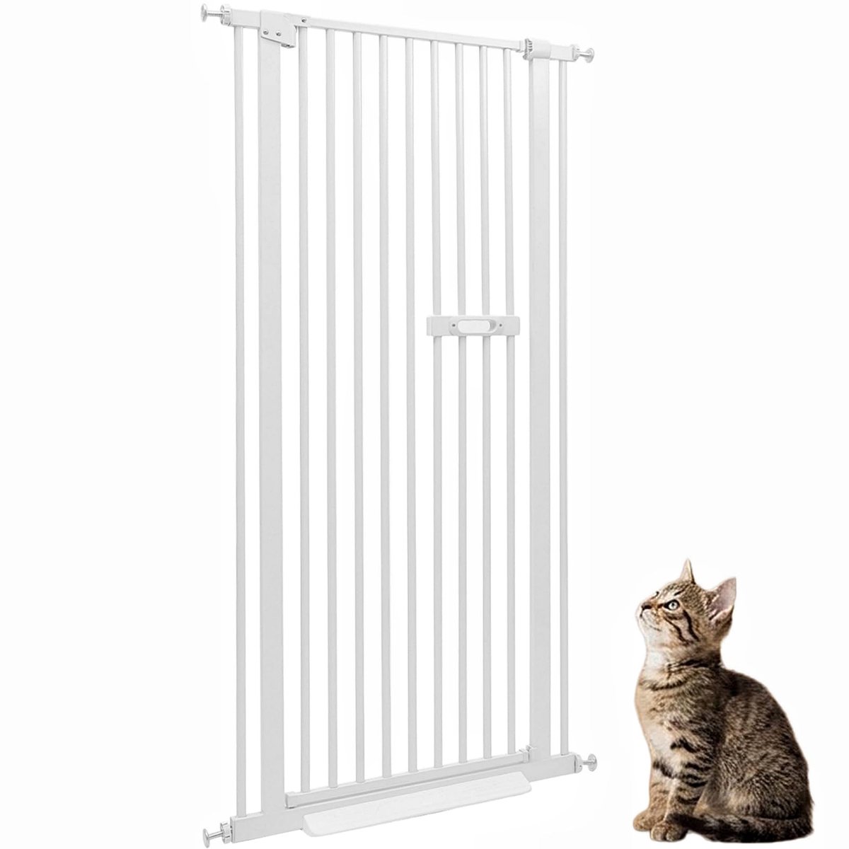 Kattenhek Deur - Uittrekbaar 135 cm Wit