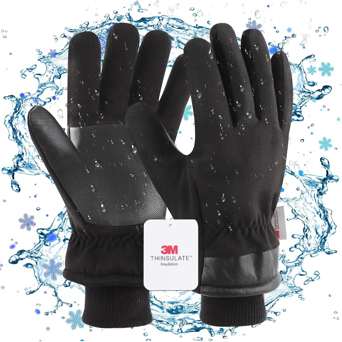 Winddichte Thermo Handschoenen voor Dames en Heren, Fleece Isolatie, Ideaal voor Koude Weersomstandigheden en Buitenactiviteiten