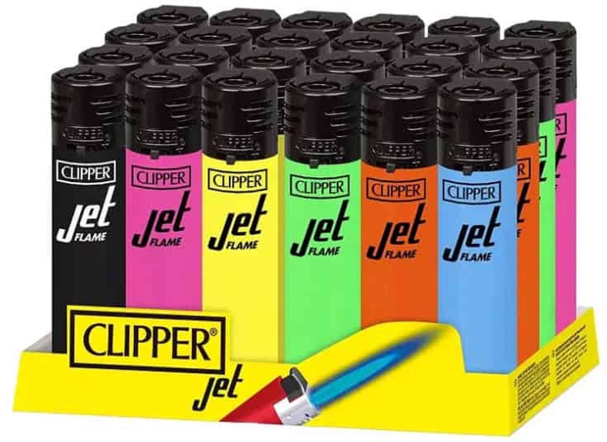 Clipper CKJ11 Jet Flame Shiny Colors Display (24 stuks)