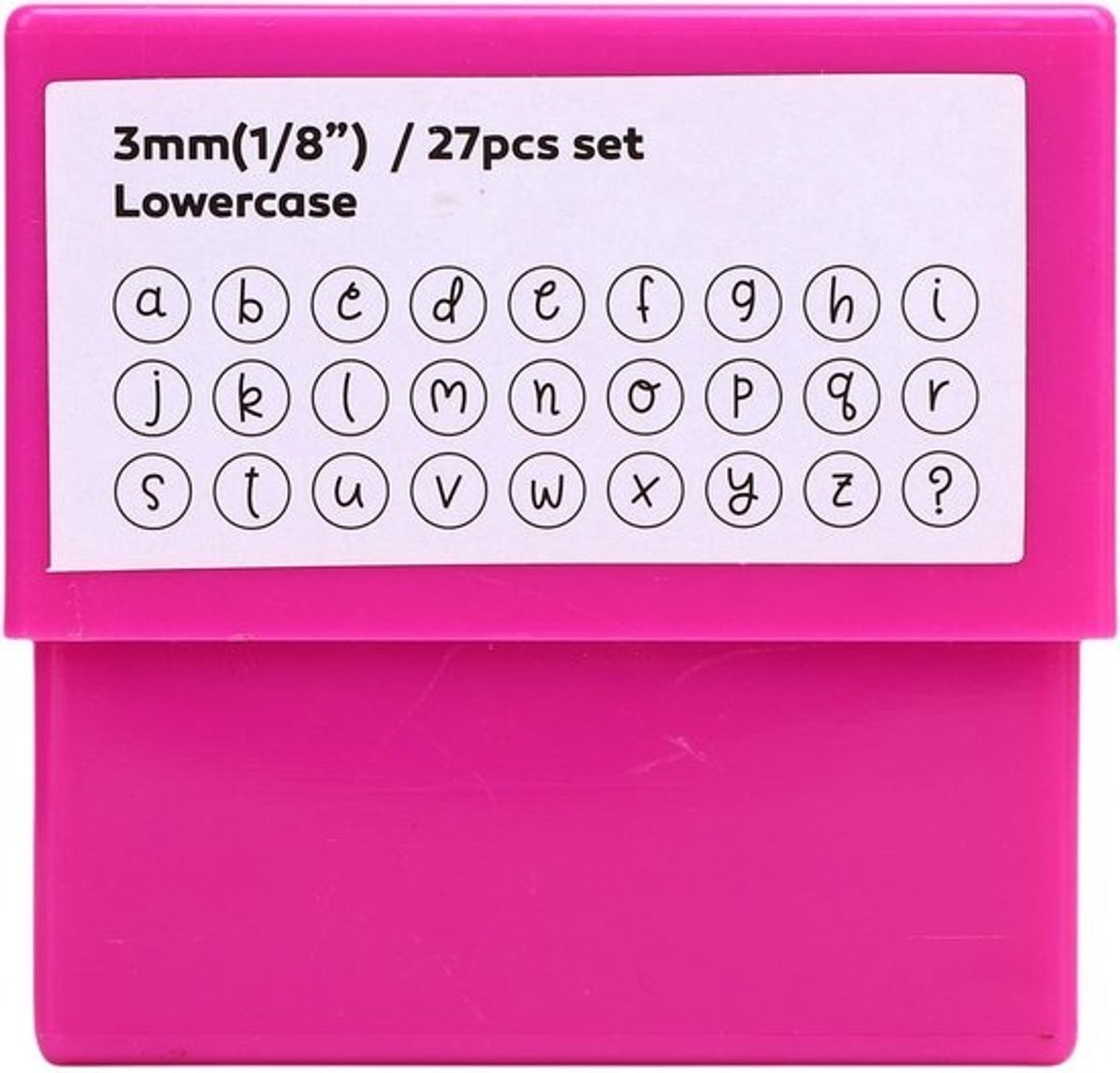 Metalen Stempelgereedschapset - Sieraden Maken Stempel - Metaal Graveren - 3 mm Koolstofstaal - 27-delig - Zilverkleurig