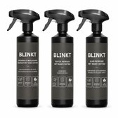 Schoonmaakset Woonkamer & Cadeaupakket met Nano Coating - Vlekken-, Interieur- & Glasreiniger - 3x 500ml - BLINKT