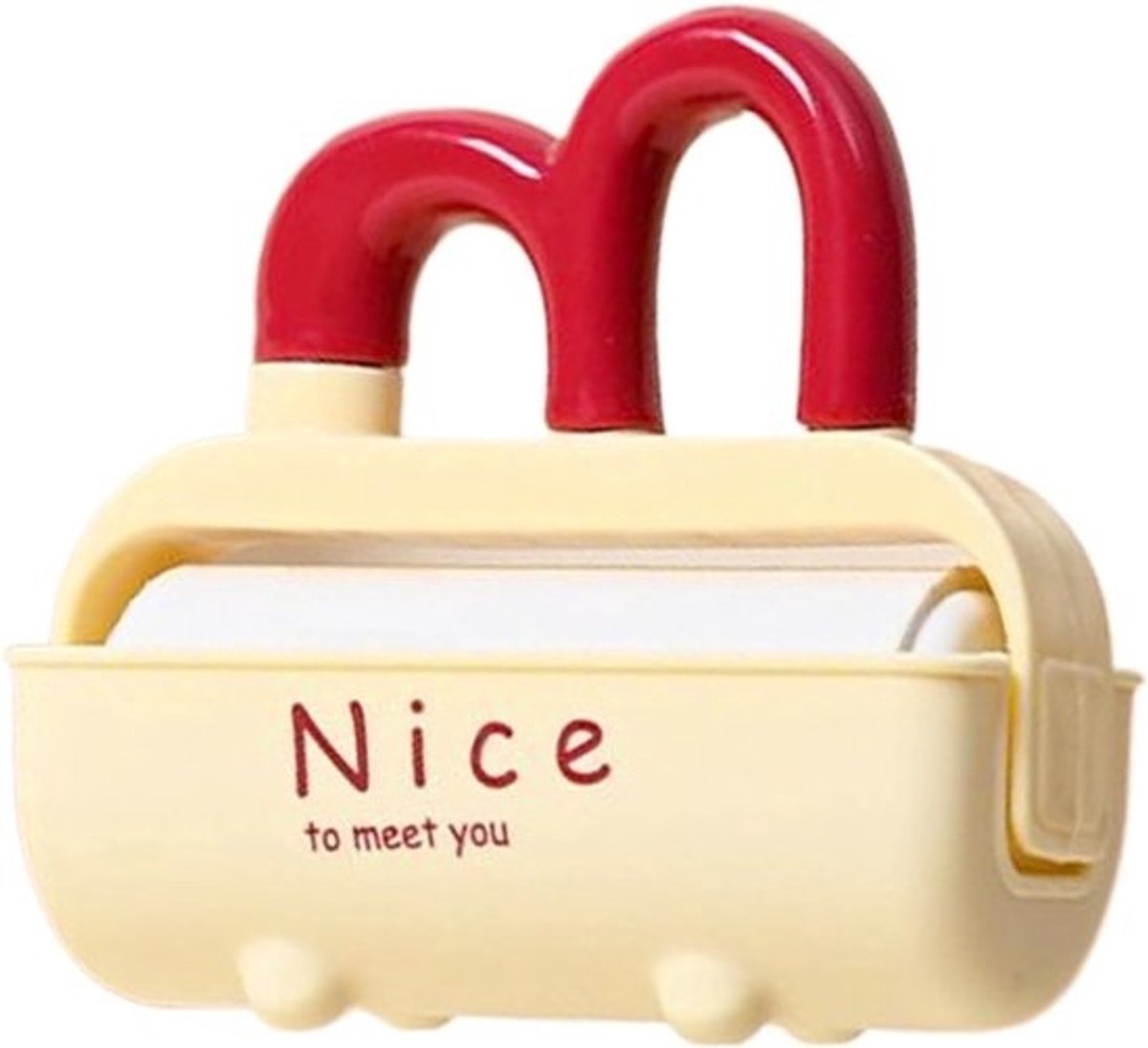 Zelfklevende Pluisroller - Kleefrol Dierenharen - Kleding Reinigen - Scheurbaar Ontwerp - 12.5 cm - Rood