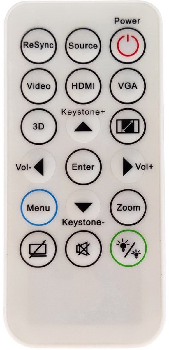 Solidchoice - Ergonomische Afstandsbediening voor Projectors