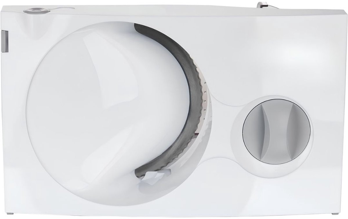 TYR® Broodsnijmachine - 100W - Roestvrijstalen Mes - Universele Snijder - Wit - 33cm x 20cm x 25cm