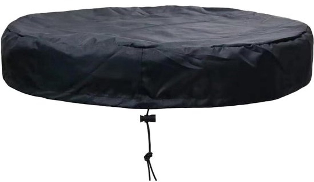 Vat Deksel - Emmer Cap - Buiten Opslag - Waterdichte Oxford Doek - 150 x 10 cm - Zwart