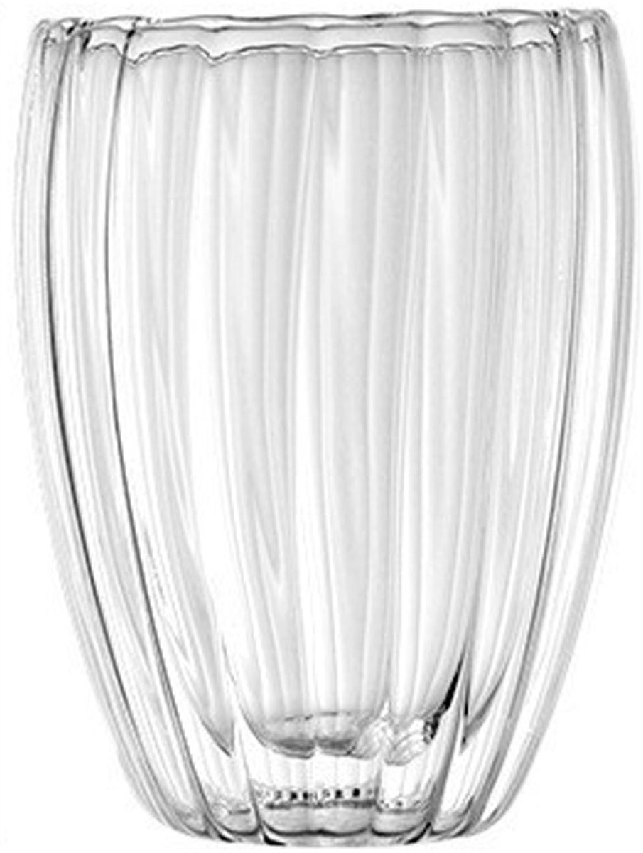 Dubbele Wand Glazen Koffiemokken - 350 ml - Transparant