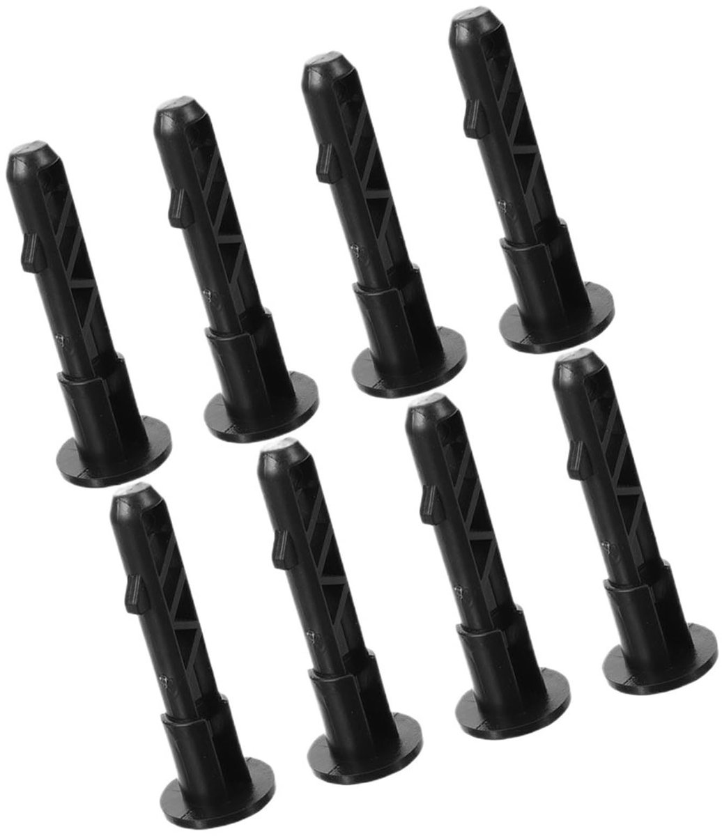 Plastic Scharnier Pins voor Prullenbak - 16 Stuks Zwart