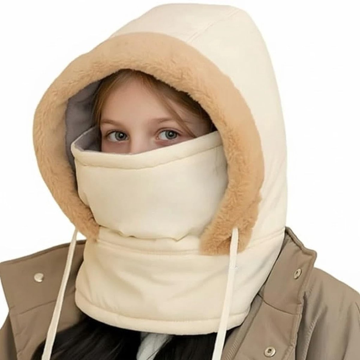 Thermo Muts met Gezichtsmasker - Winddichte Fleece Balaclava voor Volwassenen