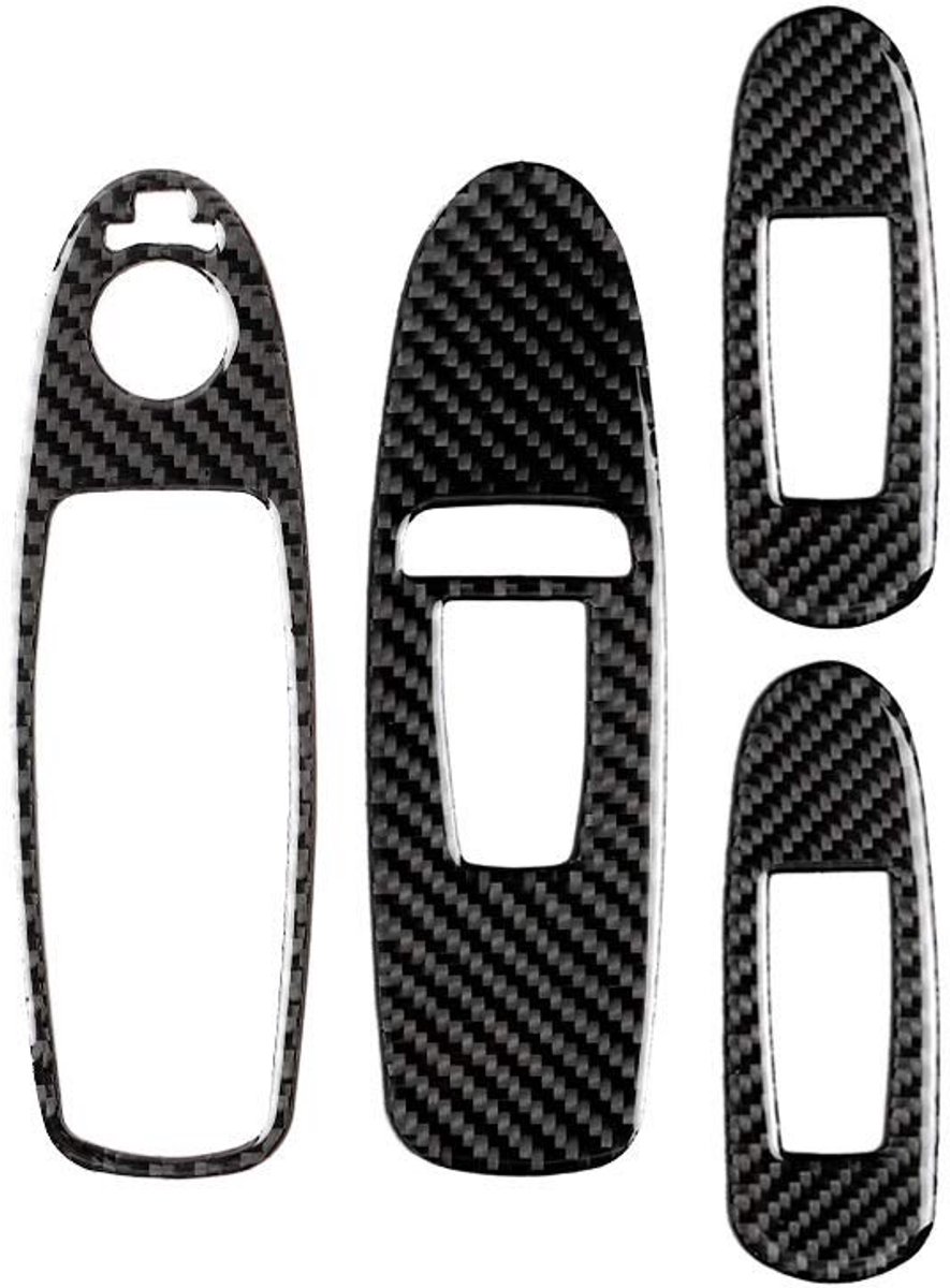 Interieurdecoratie voor auto - carbon fiber raam schakelaar paneel