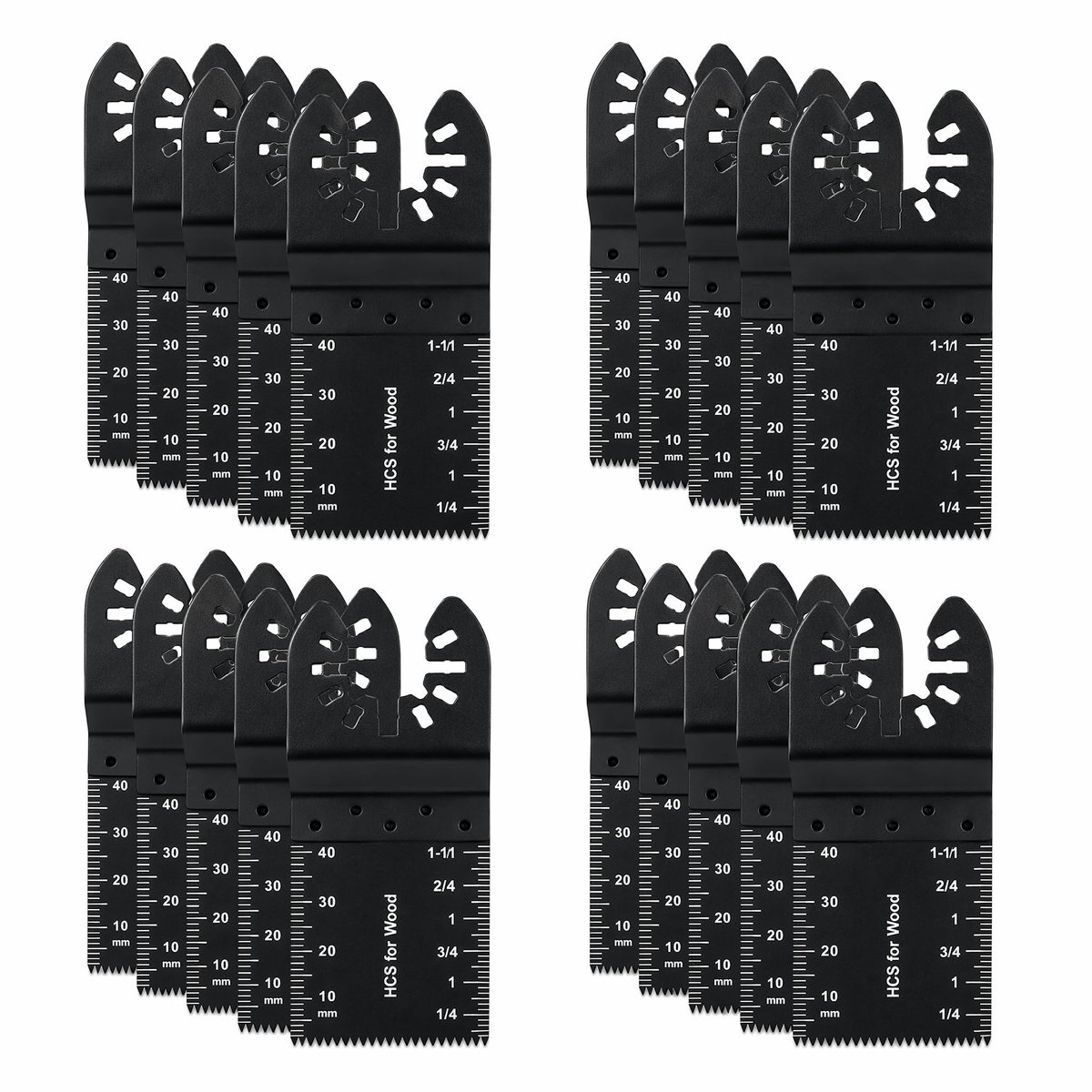 20 Stuks Oscillerende Zaagbladen - Professionele Multitoolbladen voor Hout en Metaal