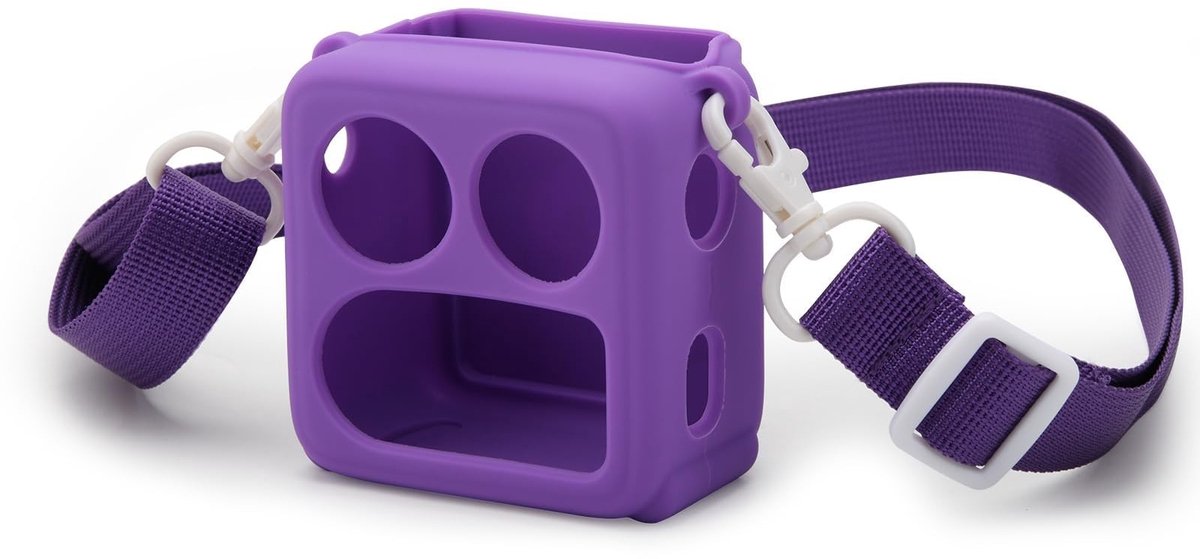 Siliconen beschermhoes voor mini-audiospeler - Schokbestendig en antislip - Paars