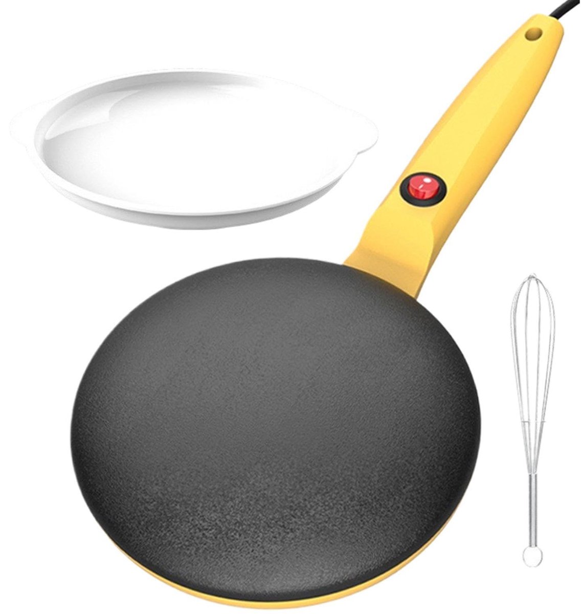 Crêpemaker - Automatische temperatuurregeling - Geel