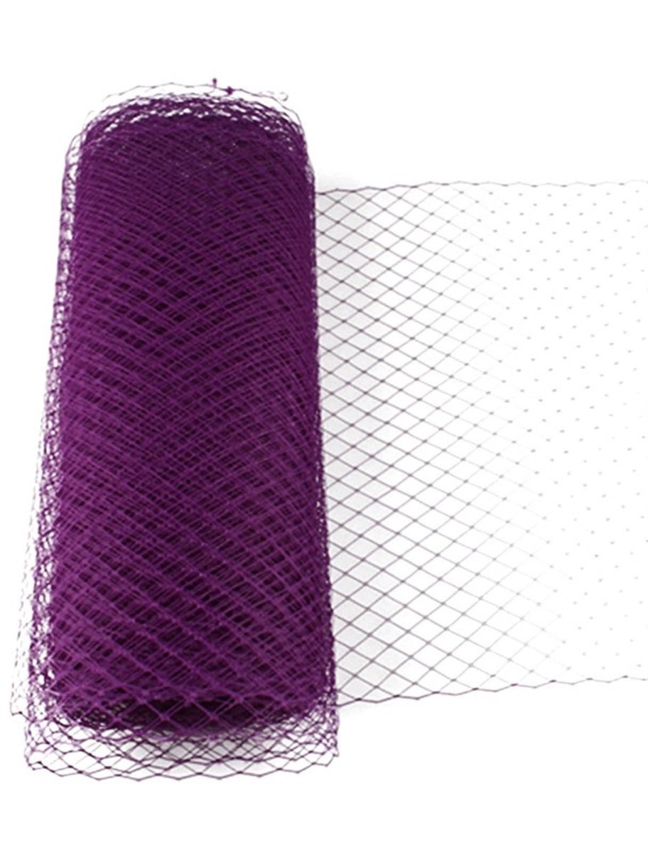 Gaasgaren Netstofrol - Geschikt voor bruidssluiers en hoedenversiering - 25 cm