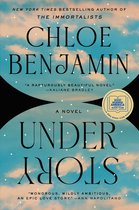 Boekcover van Chloe Benjamin's "Under Story" met een luchtthema en gouden accenten. "A rapturously beautiful novel."