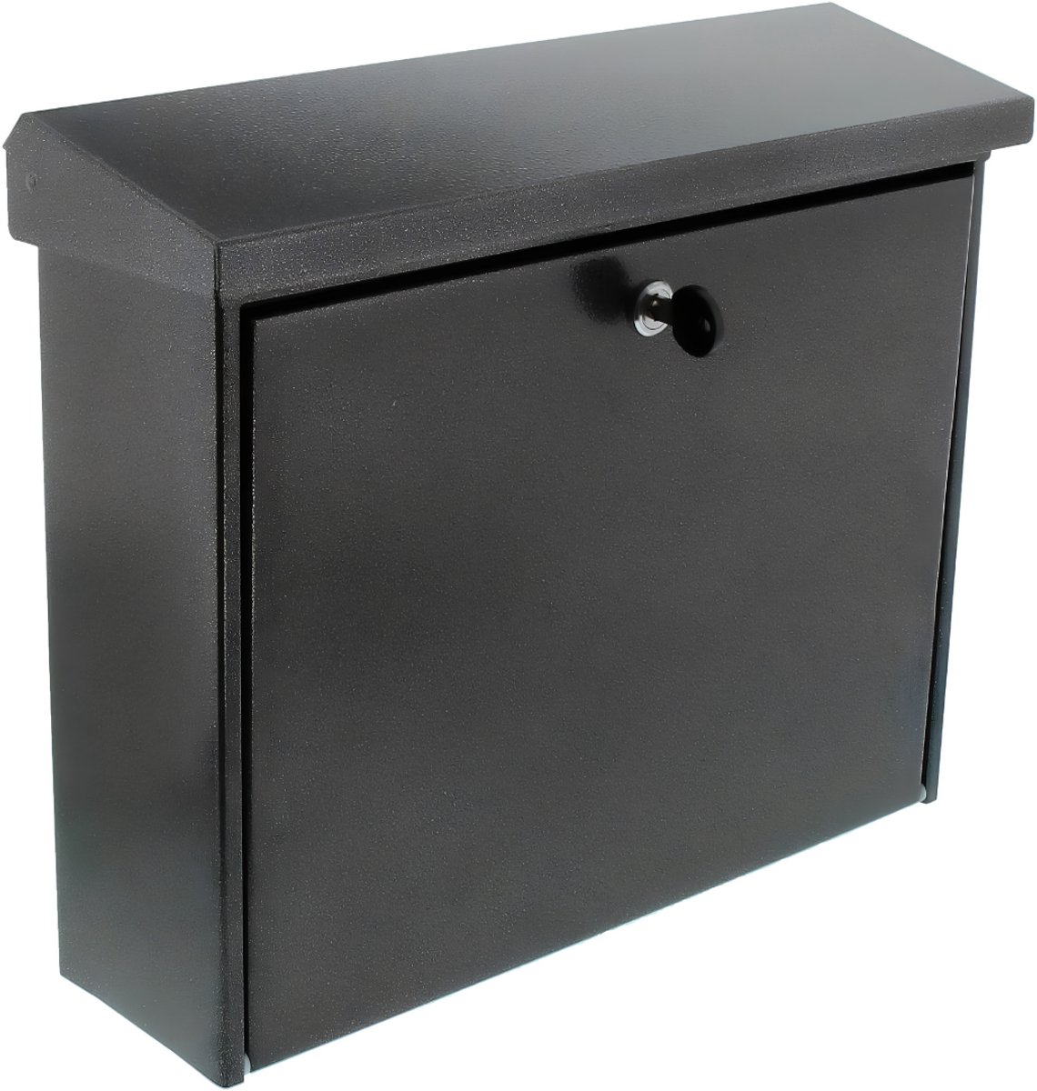 KIRA® Brievenbus - Brievenbus op Paal - Postvak - A4 dropformaat - Zwart - 12cm x 38cm x 32cm