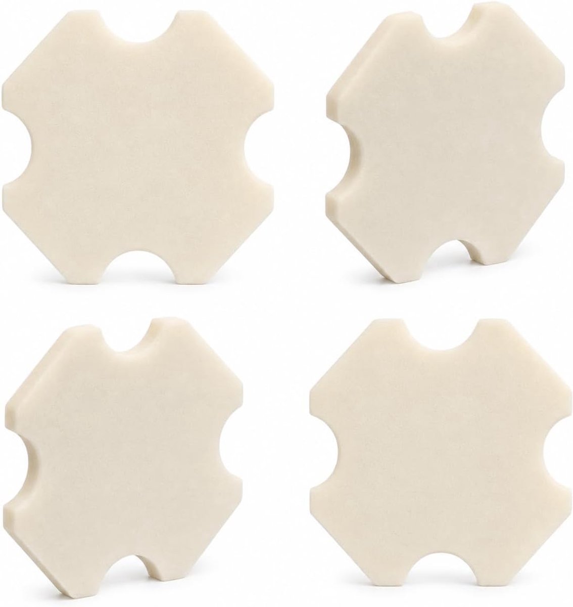 Sponsfilters voor draadloze robotzwembadreinigers, wasbare katoenen sponsfilterpads, voor vuil- en zwembadafvalverzamelaars (4 stuks)