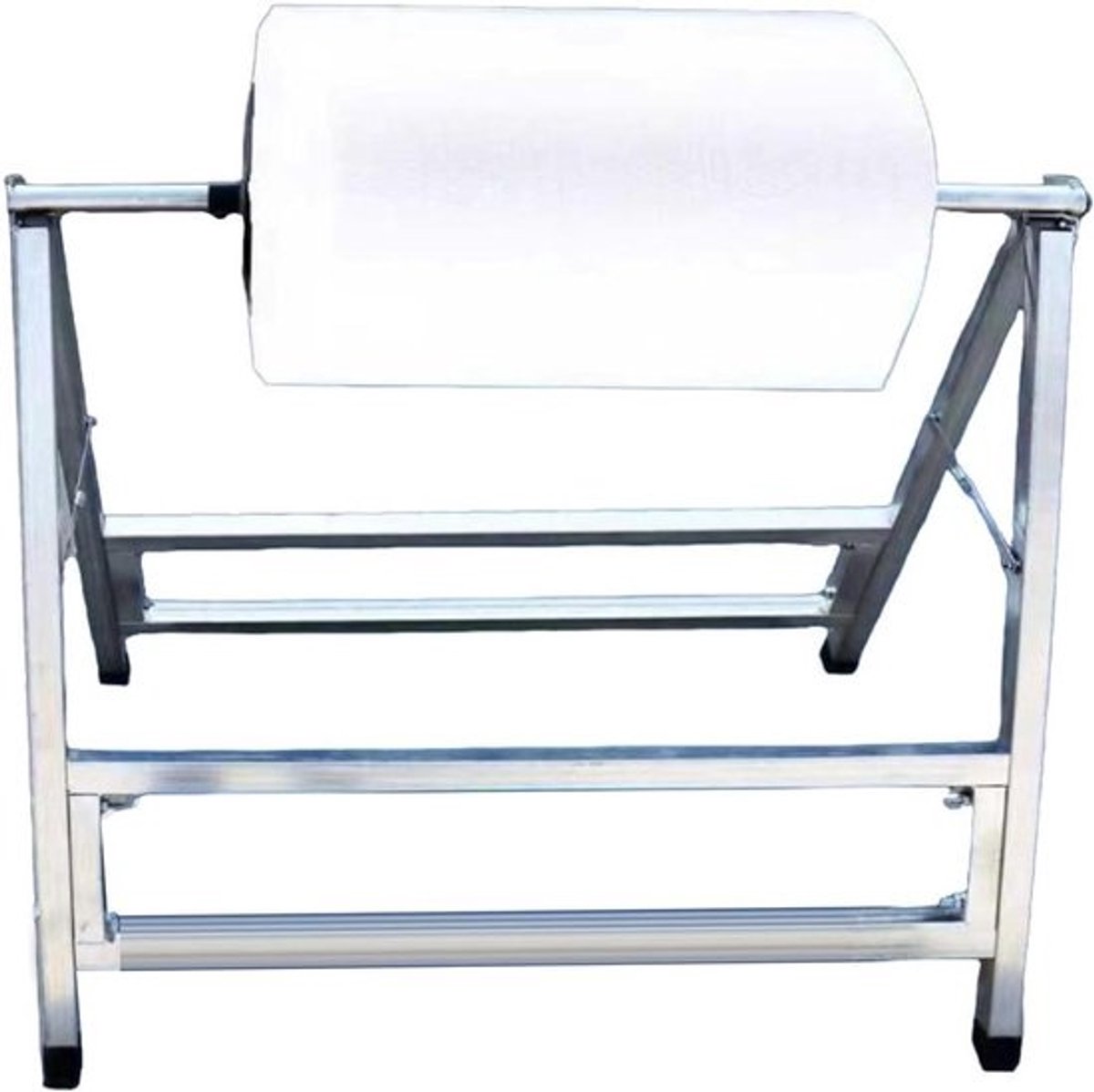 Bubble Wrap Dispenser - Foliehouder Verpakking - Verzendklaar Maken - Vertical Opslagontwerp - Max 160cm Breedte - Zilver