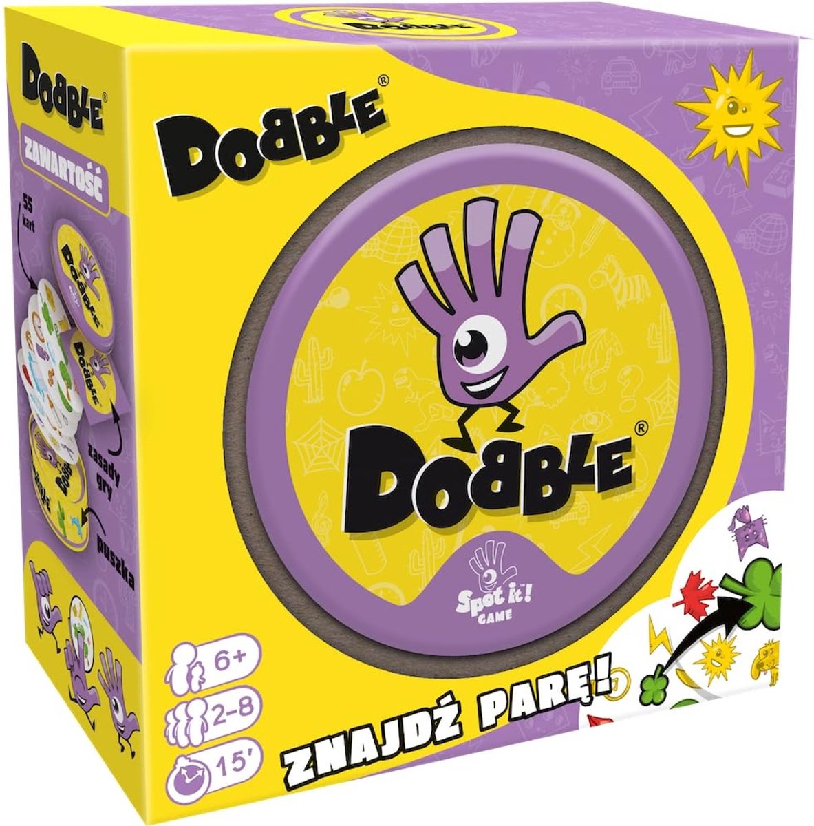 Dobble Kaartspel - Nieuwe Poolse Editie - Voor 2-8 spelers