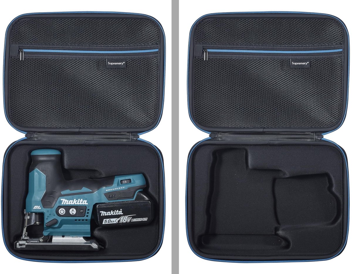 Case voor Makita DJV185Z Snoerloze Decoupeerzaag - Zwart-Blauw