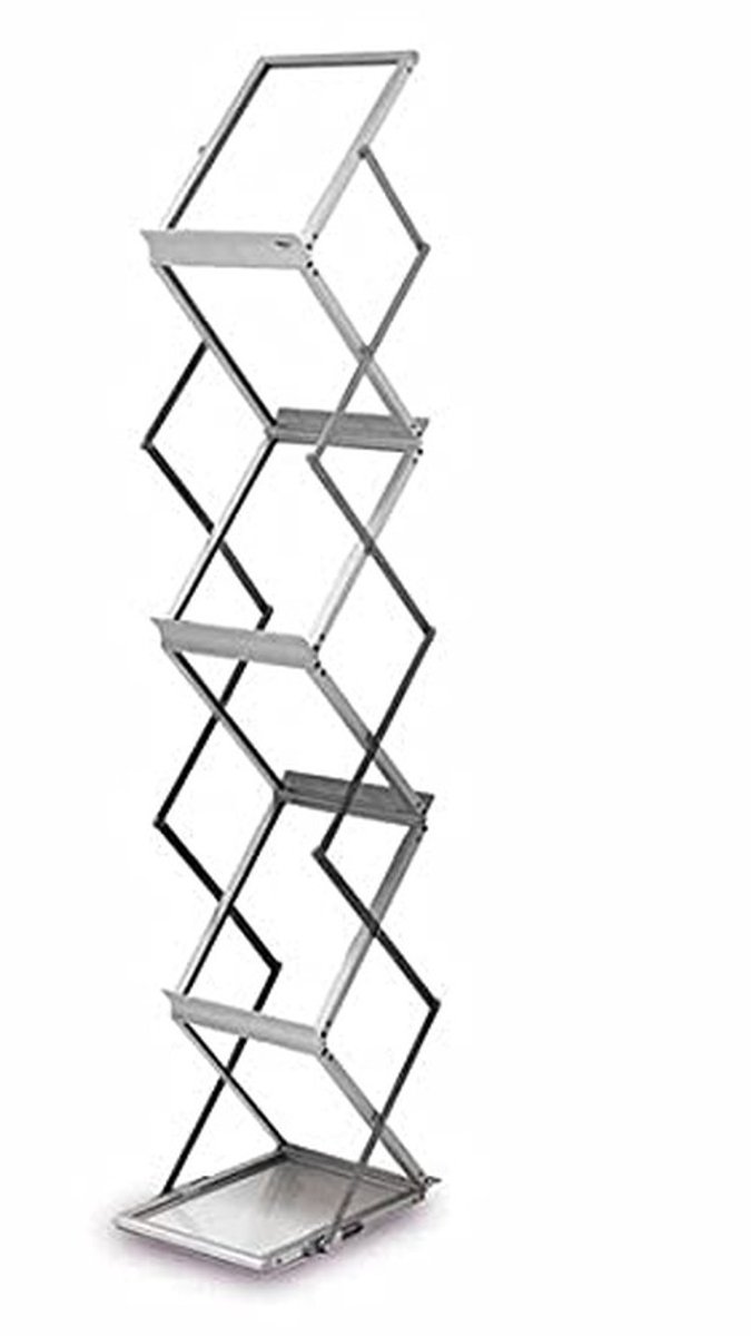A4 Brochure Stand - Vouwbaar - Aluminium - Inclusief Draagtas