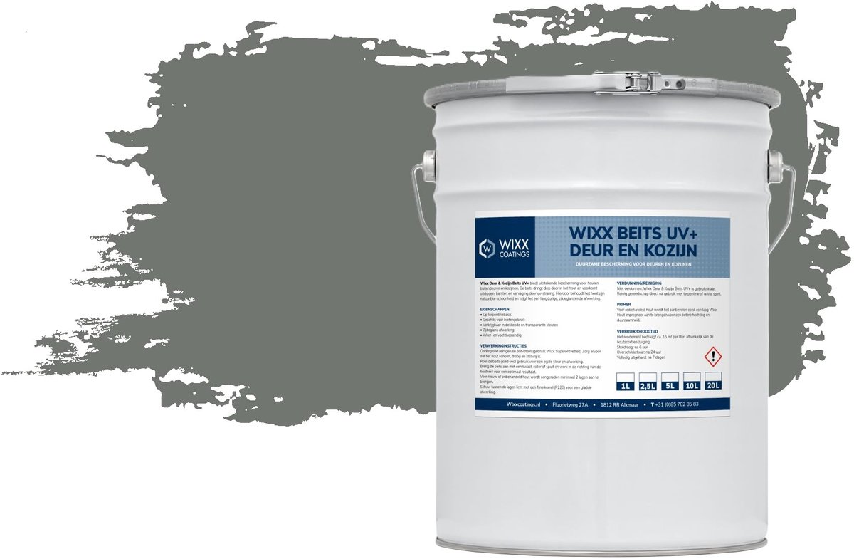 Deuren en Frames Beits UV+ - 2.5L - Grijs