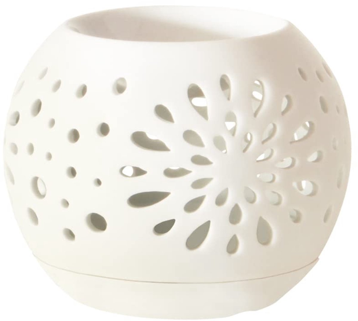 Geur lamp en brander - Wit keramiek