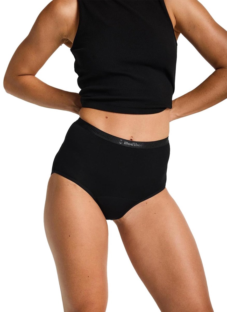 Menstruatiebroek voor vrouwen - Wasbare slipshorts - Zwart