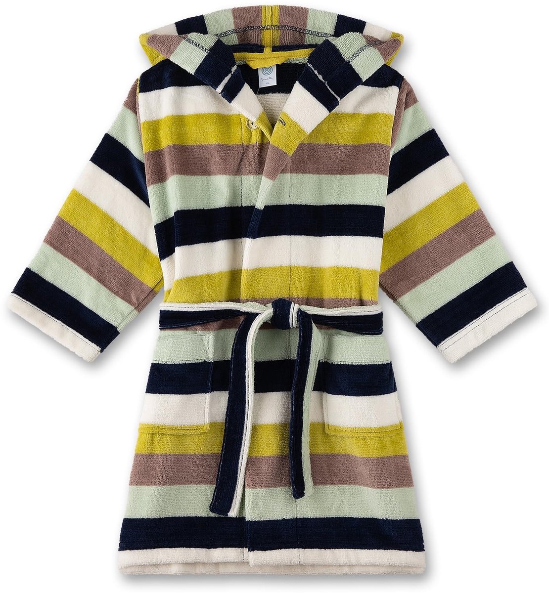 Jongens Badjas - Cuddly Soft - Blauw Gestreept