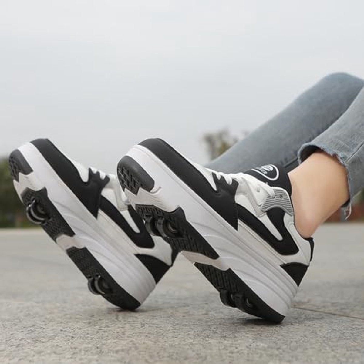 Roller Skates Kinderen - 2-in-1 Multifunctionele Trainers - Maat 33 EU