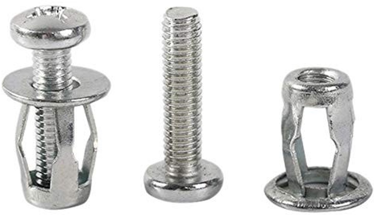 M6x25 Jack Nuts - 20 Stuks Metaal Bevestigingen