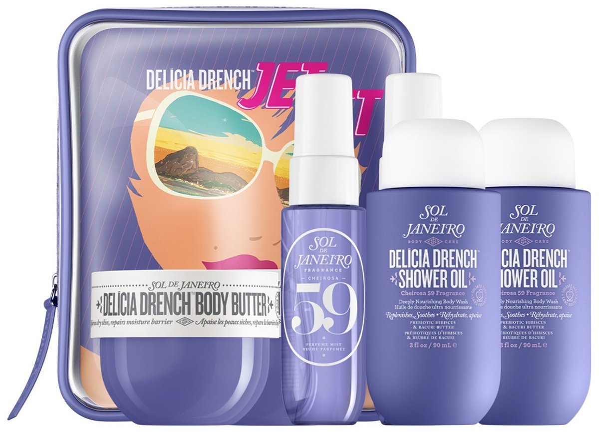 Sol de Janeiro 59 - Geschenkset - Douchegel 90 ml + Bodycrème 50 ml + Hair and Body Mist 30 ml - Giftset Vrouw - Cadeaudoos - Geschenkdoos - Cadeauset - Cadeaus voor Vrouwen - Badschuim - Doucheschuim - Shower Gel - Bodymist - Set - Parfum - Perfum