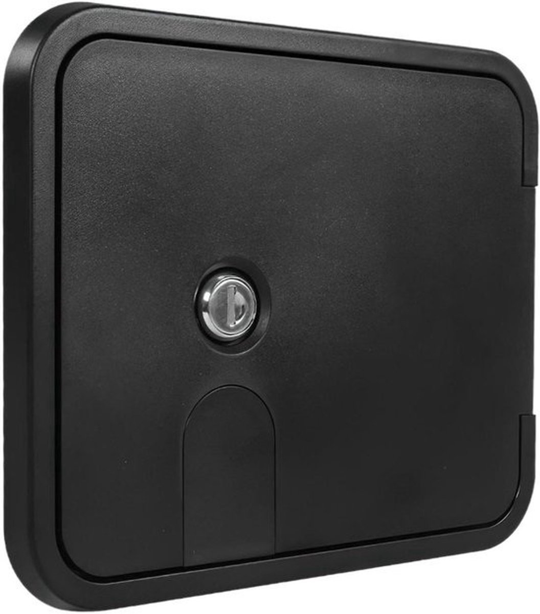 Toegangsdeur Luikdeur - Paneeldeur Service luik - Reparatie Aanhanger - Waterdichte Groef - 23.1 x 20 x 7.8 cm - Zwart