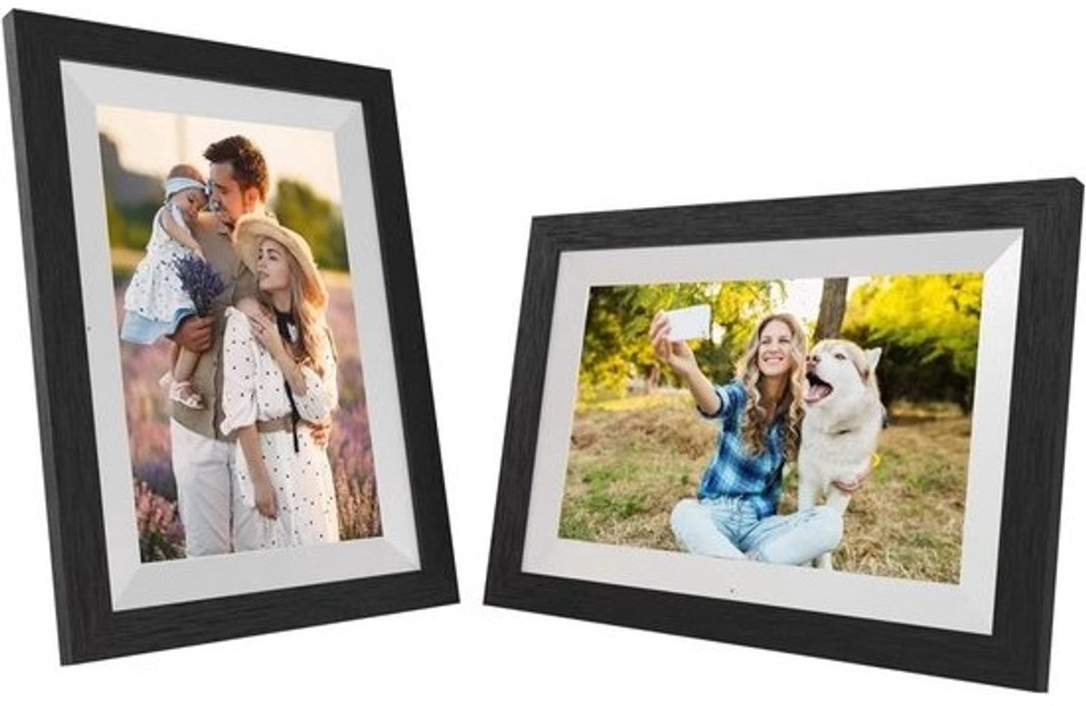 Digitale Fotolijst - Wifi Fotolijst Cloud Frame - Foto's Delen - Touchscreen Display - 10 inch - Zwart