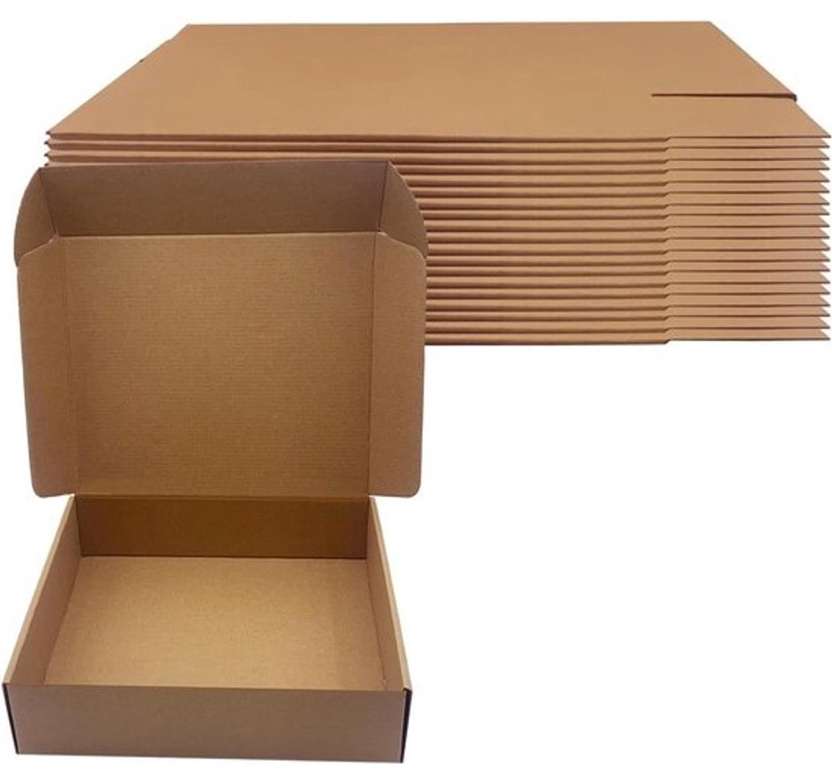 Verzenddozen Bruin Karton - Verpakkingdozen Brievenbusdozen - Producten Verzenden - Snelle Montage - 12x10x3 Inch - Bruin