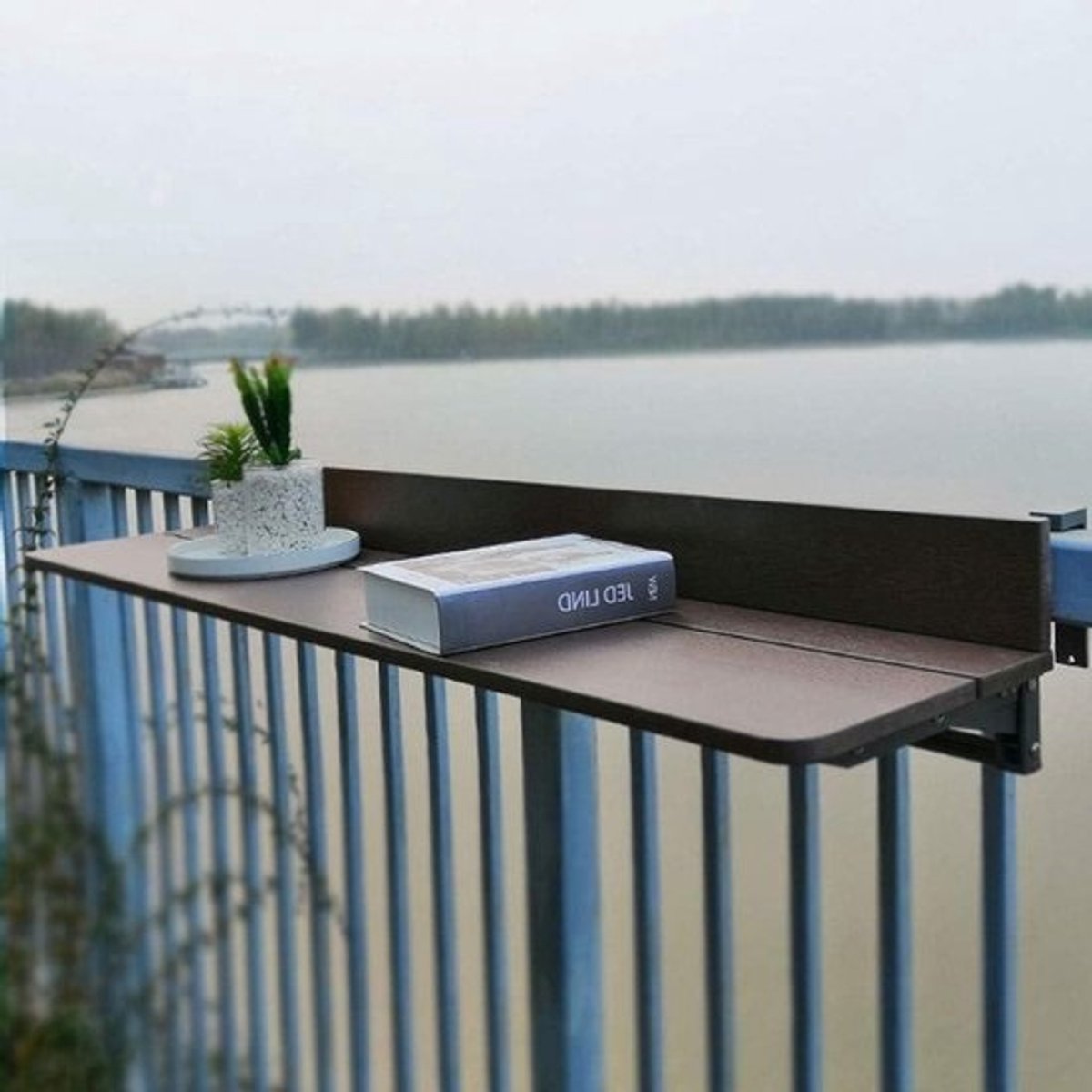 Klaptabel - Werktafel - Buitenruimte creëren - In hoogte verstelbaar - 60x27cm - Bruin