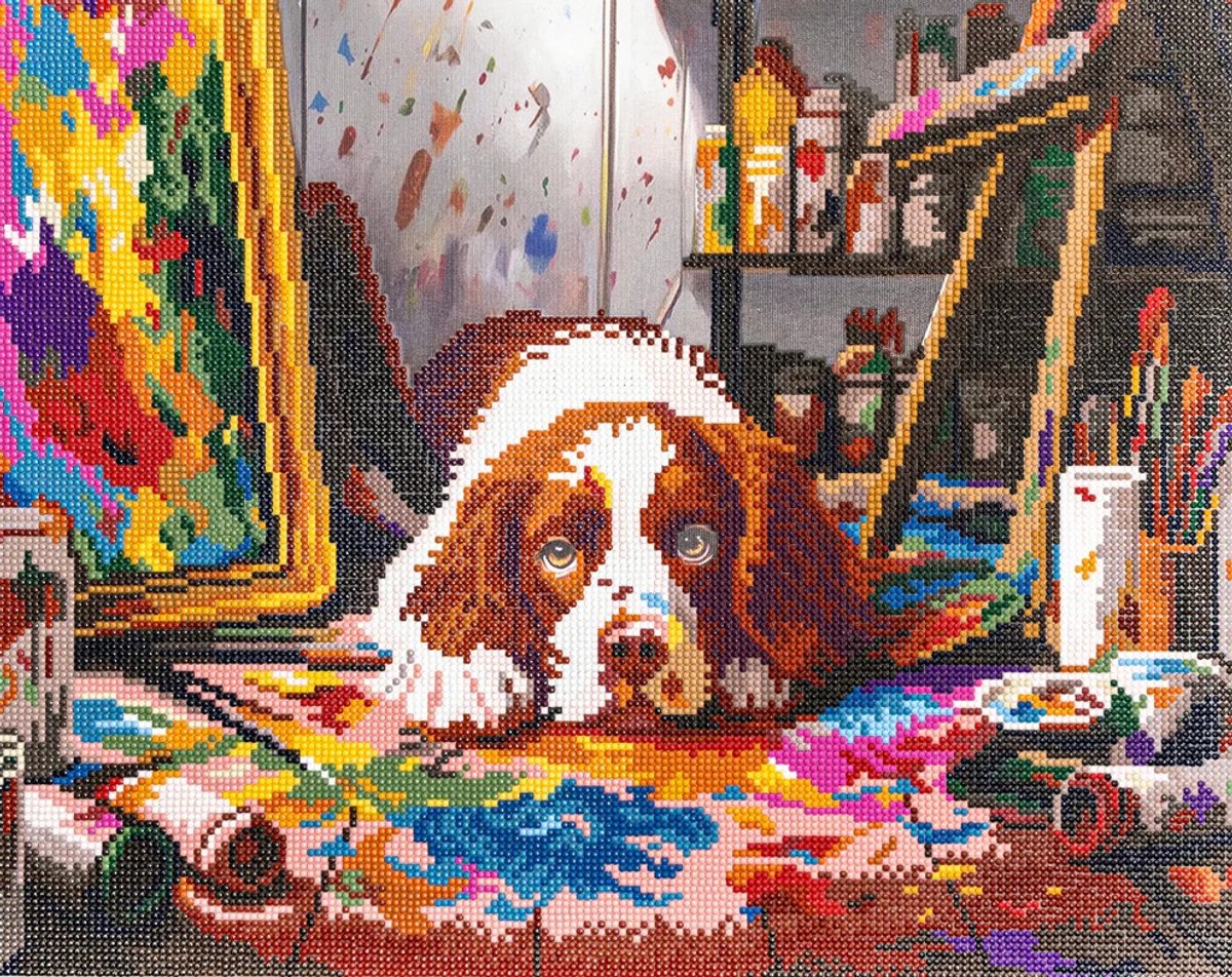 Diamond Painting op houten frame - Letistitch (Limited Edition) - 480-916 Mess-terpiece