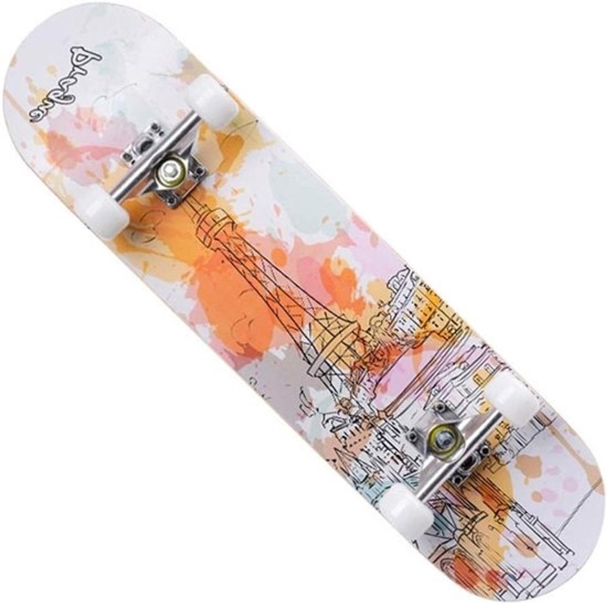 Cruiser Skateboard - Compleet Skateboard - Buitensporten - Dubbel Gebogen Dek - 31.5 inch - Kleur #2