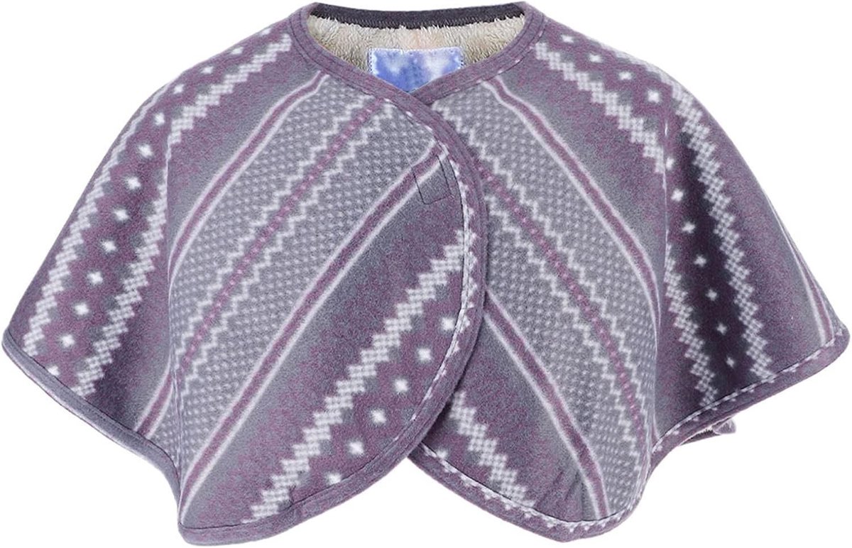 Dubbelzijdige warme pluche schoudercape met zachte warmtewikkel voor nek en schouders, ideaal voor ouderen en bescherming tegen kou