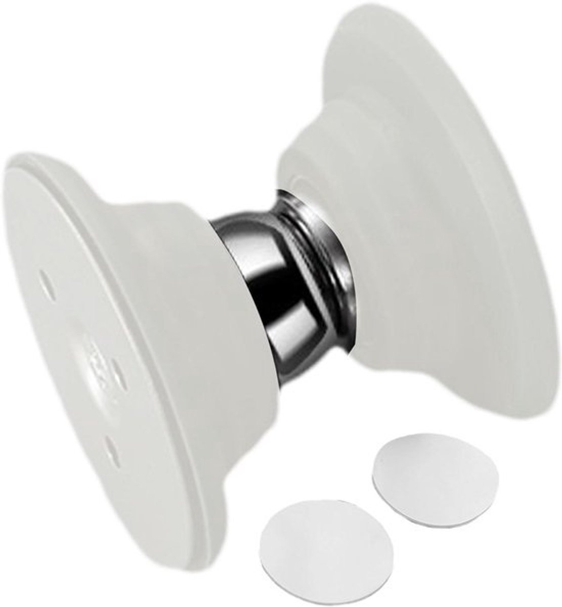 Magnetische Deurstopper - Deurvanger Deurhouder - Deur Stabiliseren - Zonder Boren Montage - 5.5 cm - Wit