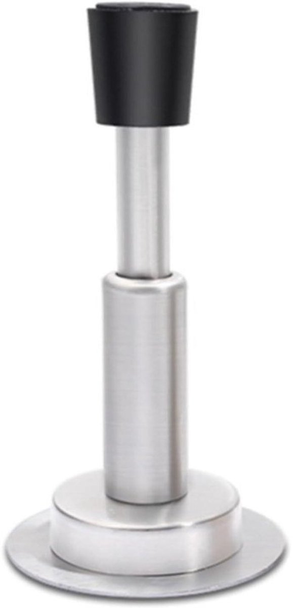 Deurstopper - Veer Stopper - Deur Open Houden - Hydraulische Demping - 15x15x15 cm - Zilver